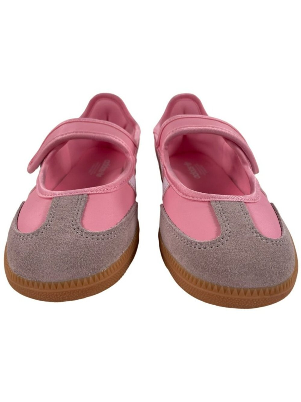 Adidas Samba Jane J Kids Velcro School Sneakers Pink/White Size 5 EU 37 1/3 NEW - Picture 5 of 11